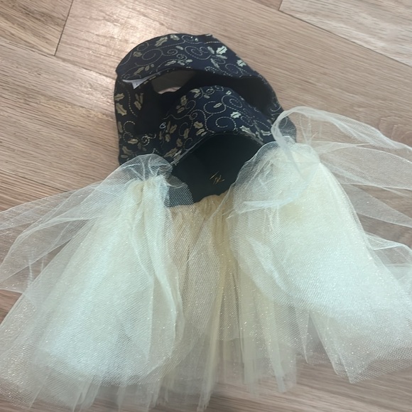 XS Dog gold and black tutu dress - Picture 2 of 3